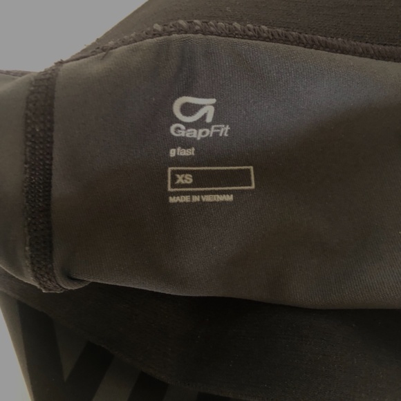 Gap Fit Striped Leggings Black, Gray - Picture 5 of 10